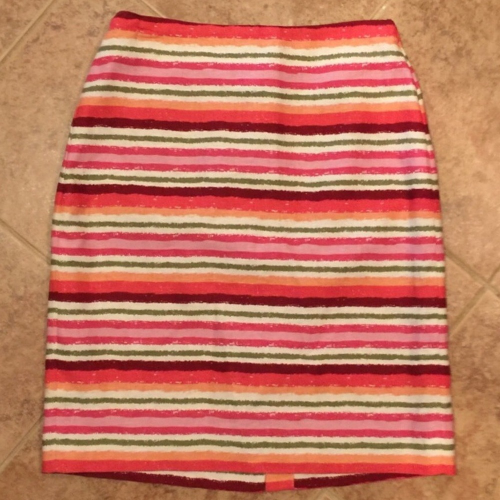 TALBOTS Striped Pencil Skirt